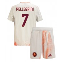 Echipament fotbal AS Roma Lorenzo Pellegrini #7 Tricou Deplasare 2024-25 pentru copii maneca scurta (+ Pantaloni scurti)